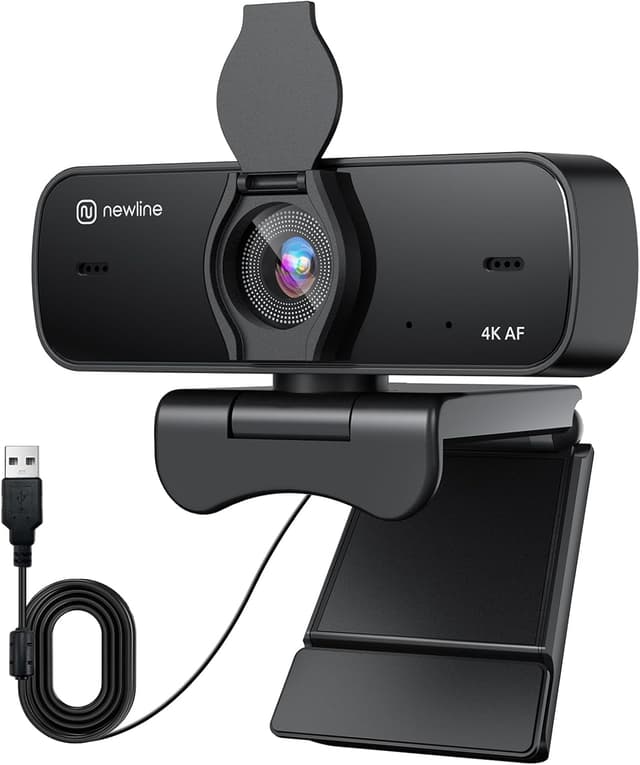 Detalle de N newline Webcam 4K 30FPS con 2 microfoni e autofocus NewEye60s per PC, Mac e streaming