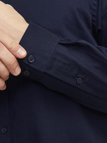 Thumbnail 5 de Jack & Jones Jprblacardiff Camiseta L/S Azul Marino para Hombre 🌊