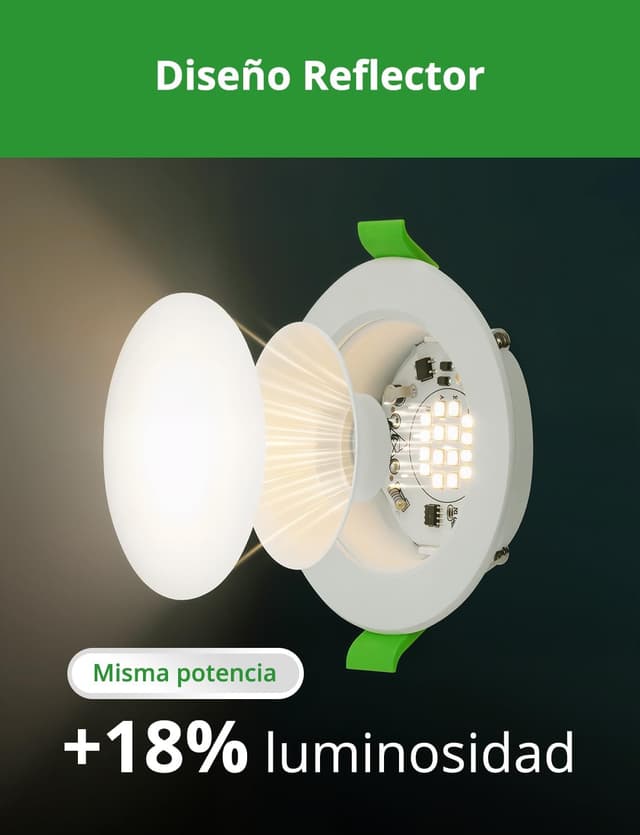 Detalle 2 de HOMEOW Downlight 5W Techo Empotrable Pack 10