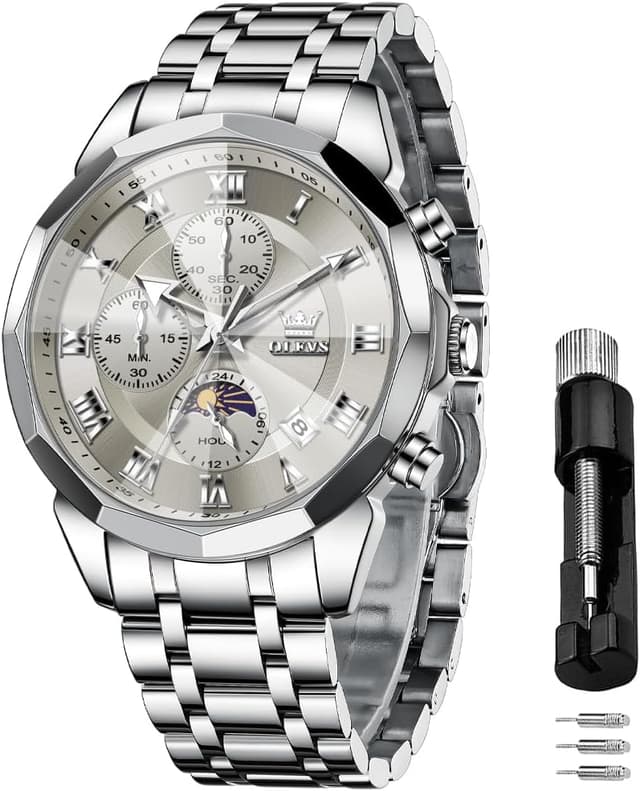 Detalle de OLEVS Quarz Herrenchronograph 3 ATM