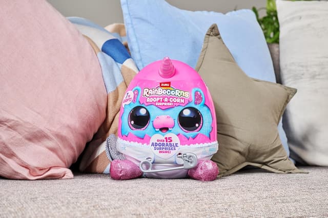 Detalle de Rainbocorns Adopt-A-Corn Kitten – peluche 23,5 cm avec plus de 15 surprises