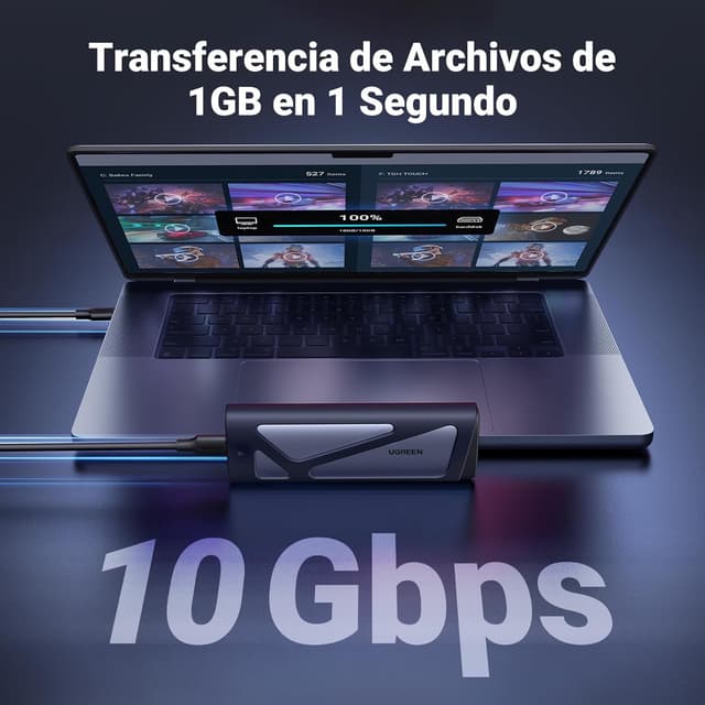 Thumbnail 2 de UGREEN Carcasa SSD M.2 NVME&SATA USB 3.2 Gen 2 🚀