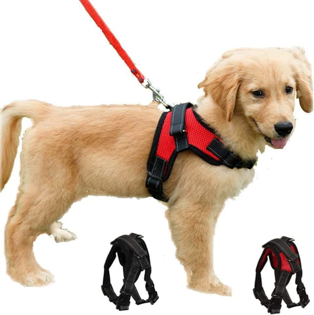 Detalle de Dog harness no pull mesh vest XS red