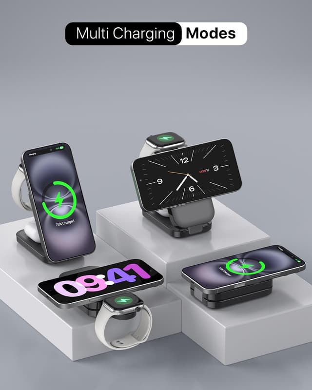 Thumbnail 6 de 3-in-1 Foldable MagSafe Charger 15W for iPhone