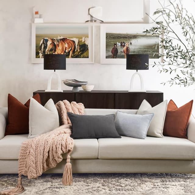 Thumbnail 6 de ZWJD Cushion Covers 45x45 Chenille Set of 2