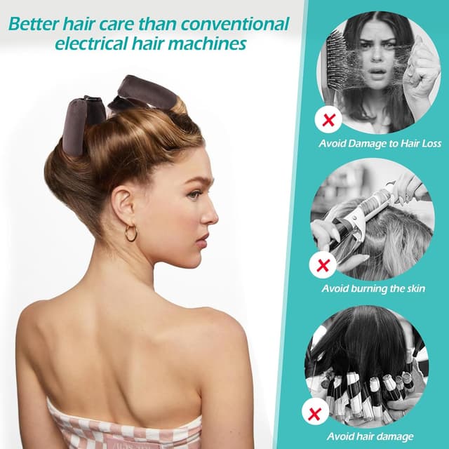 Thumbnail 5 de GeeRic Bigodini Lungo 4 pezzi per boccoli 🎀