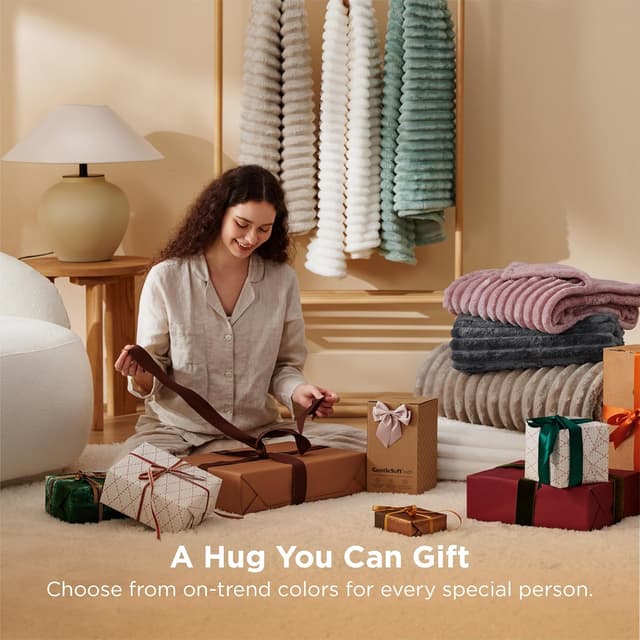 Detalle 1 de Bedsure fleece throw blanket, 150x200 cm