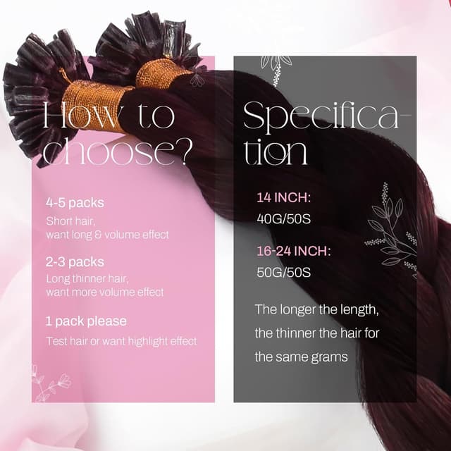 Thumbnail 2 de Moresoo Estensione Cheratina Capelli Veri 45 cm