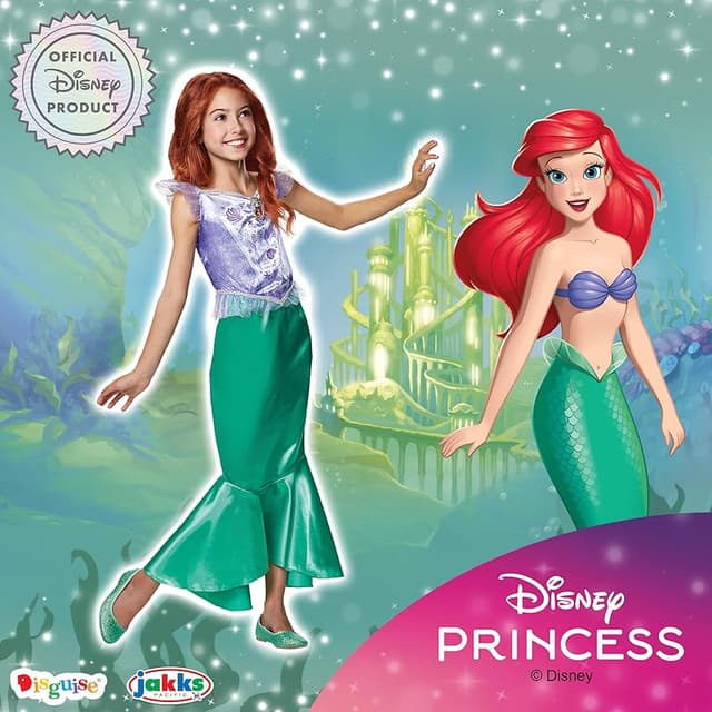 Detalle de Disney Ariel Disfraz sirenita 3-4 años