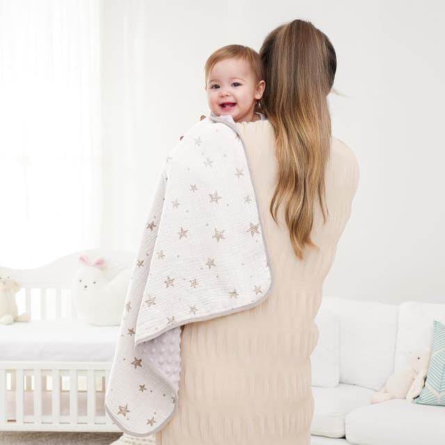 Thumbnail 5 de Susurration Babydecke Baumwolle 75x100 cm Cream Star