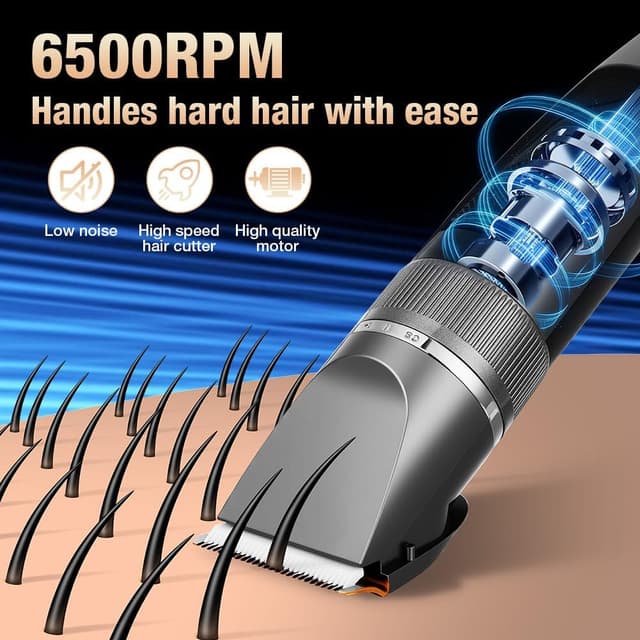 Detalle 2 de AYBUY hair clippers 4 combs, 1200mAh