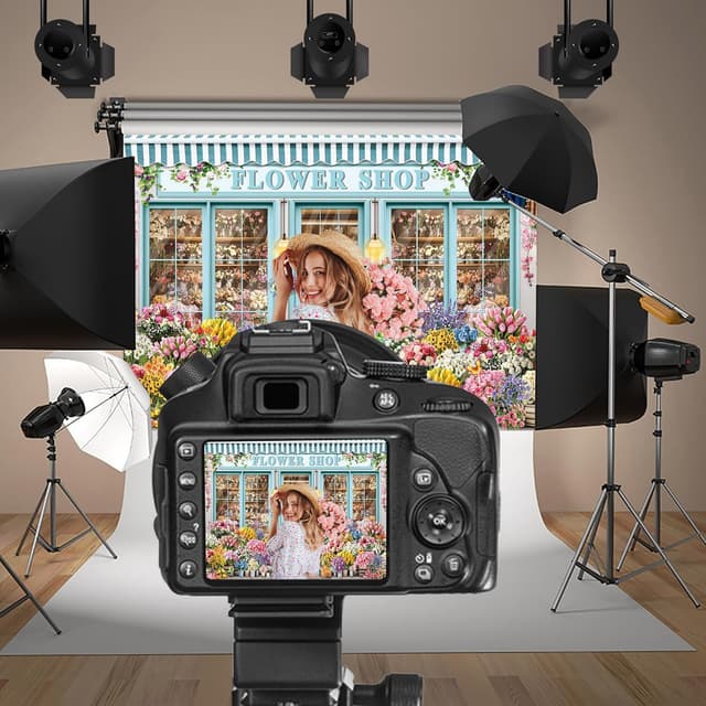 Detalle 2 de Flower Shop Hintergrund 208,3 x 149,9 cm