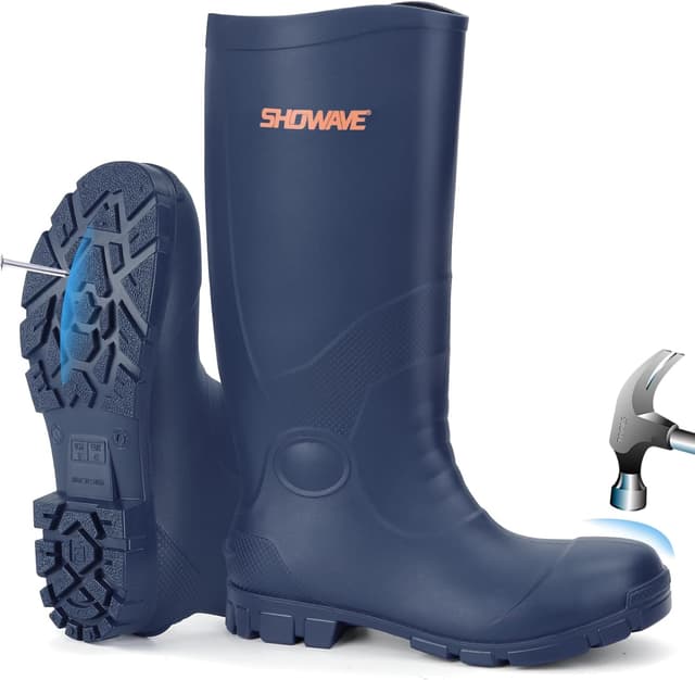 Detalle de Showave Steel Toe Rubber Work Boots 100% Waterproof