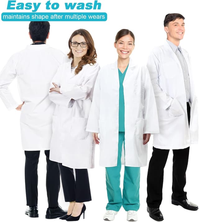 Thumbnail 4 de Snwquik Lab Coat Unisex 3 Pockets 🥼