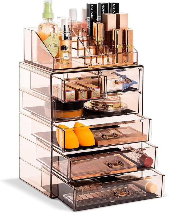 Detalle de Sorbus Acrylic Makeup Organizer Set 6-drawer