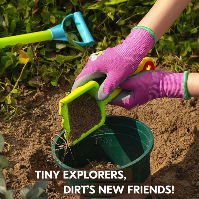 Thumbnail 1 de Vgo Kids Gardening Gloves Utility for Ages 3–12