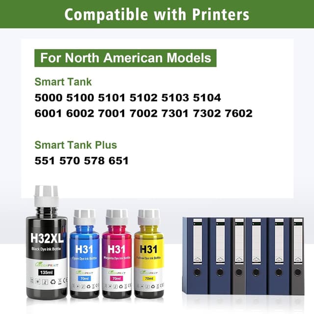 Detalle de GREENPRINT 31 32XL inchiostro compatibile 4 pack