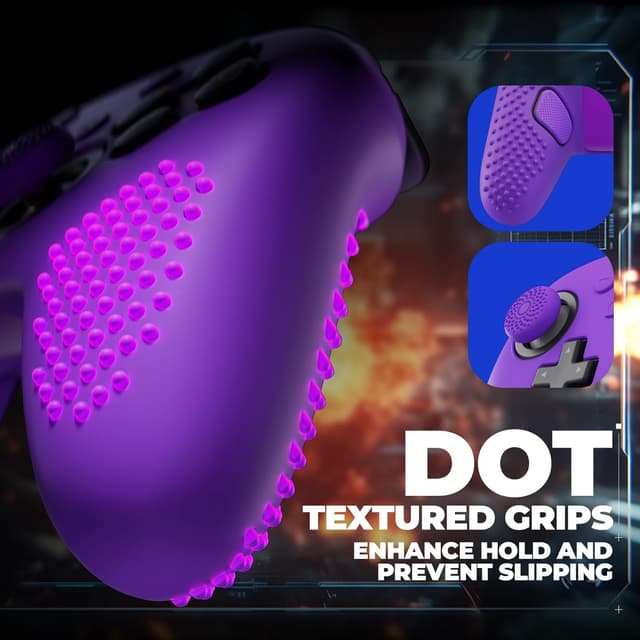 Detalle de PlayVital Silicone Cover Skin for Nintendo Switch 2 Pro Controller – Anti-Slip Grip Protector