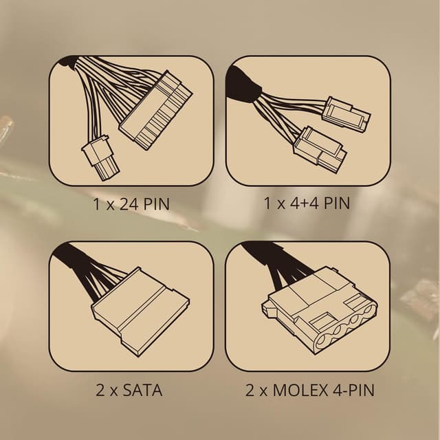 Detalle 2 de Tacens Anima APIII500 alimentatore PC ATX 500W 85% Bronze, ventola 12 cm ultrasilenziosa