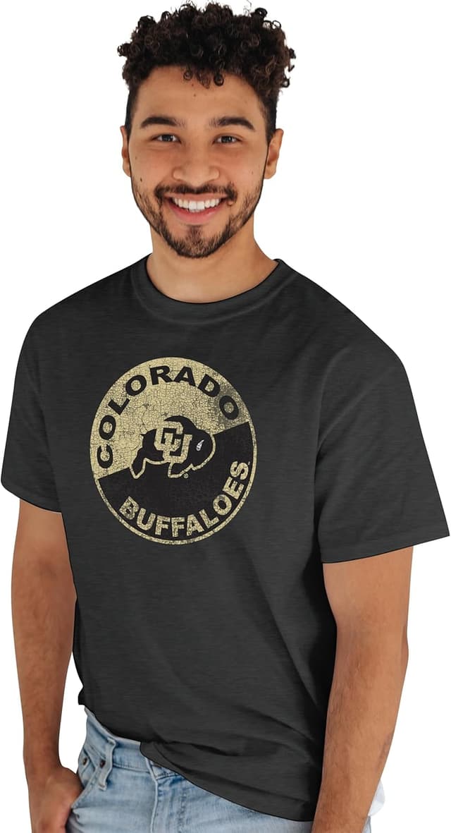 Imagen de Blue 84 NCAA Colorado Buffaloes Men’s Vintage Graphic T-Shirt en OfertitasTOP