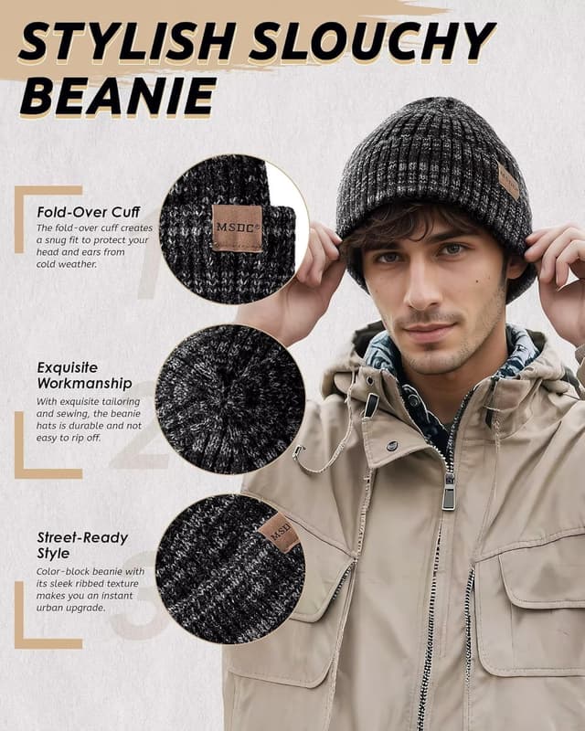 Thumbnail 4 de MSDC 3 Pack Beanie Set