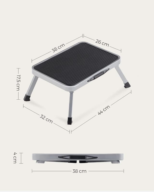 Thumbnail 6 de SONGMICS Step Ladder GSL001G01 1-Step Steel