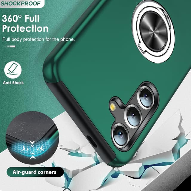 Detalle de Samsung S25 Plus case with glass, ring