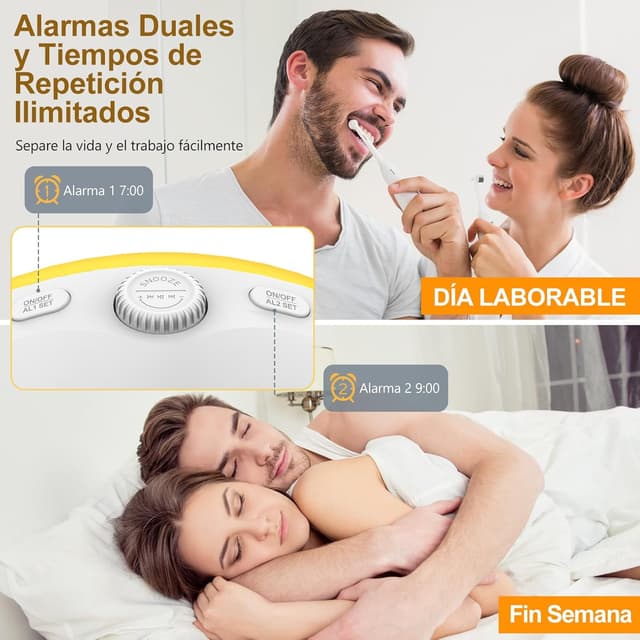 Thumbnail 6 de Despertador Luz Bluetooth Simulación Amanecer con 17 luces 🌅