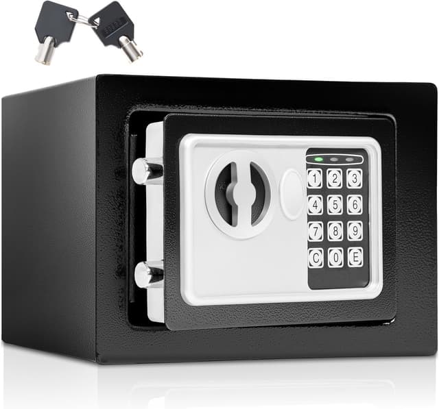 Imagen de tectake® Caja fuerte pequeña 23 x 17 x 17 cm en OfertitasTOP