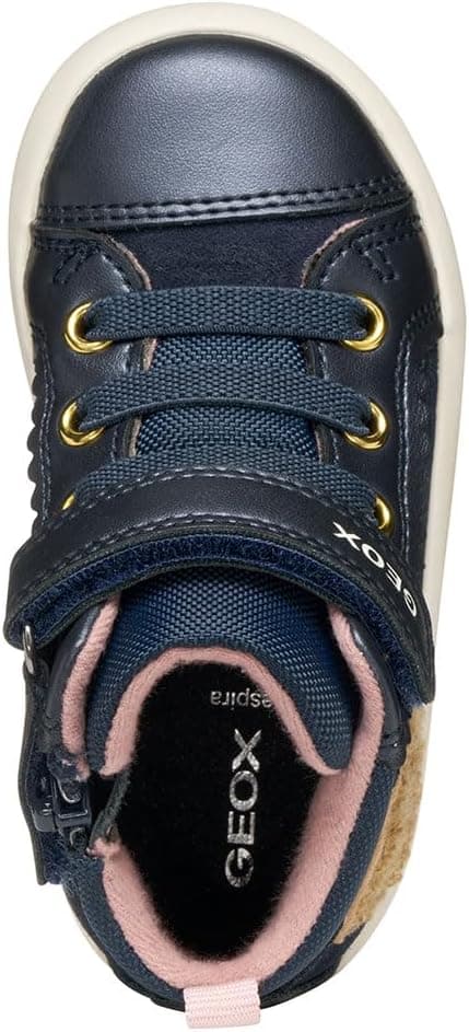 Detalle de Geox Mädchen B Gisli Girl Sneaker – mit Klett und elastischer Schnürung