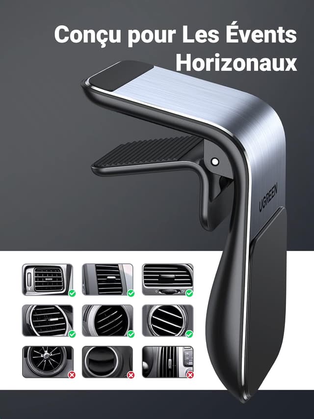 Thumbnail 4 de UGREEN support voiture magnétique pour smartphone