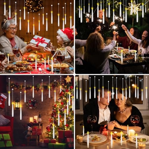 Thumbnail 6 de Bougies flottantes avec télécommande 12 pcs ⚡