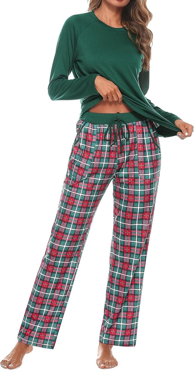 Thumbnail 5 de Uniexcosm Pijama Mujer Cuadros Algodón 2 Piezas