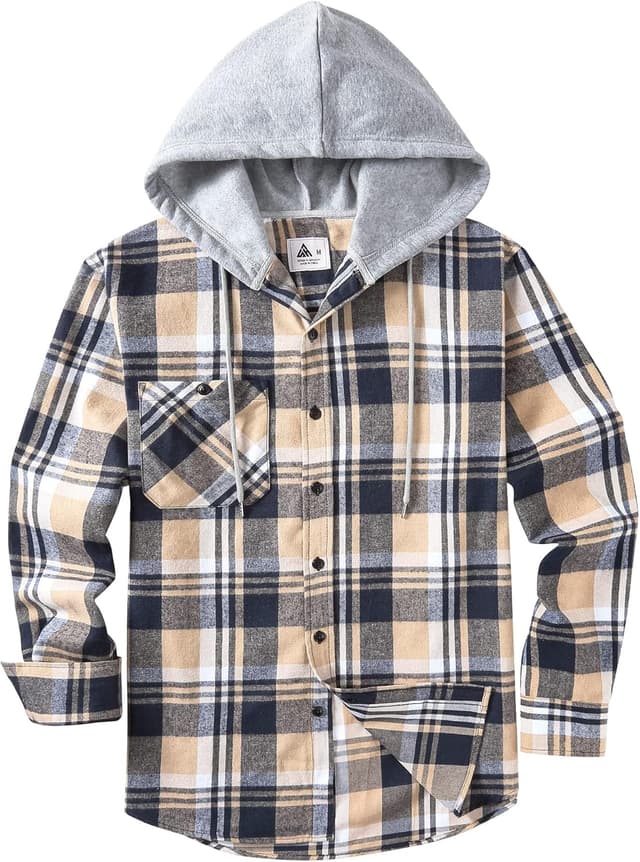 Detalle de ZITY Flannel Hoodie Shirt
