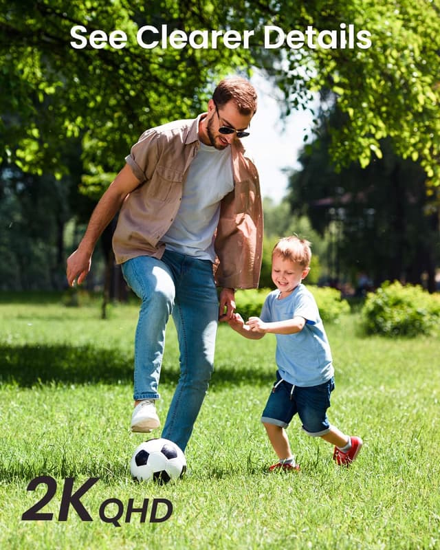 Detalle 2 de DEKCO 2K Outdoor Security Camera with Auto-Tracking