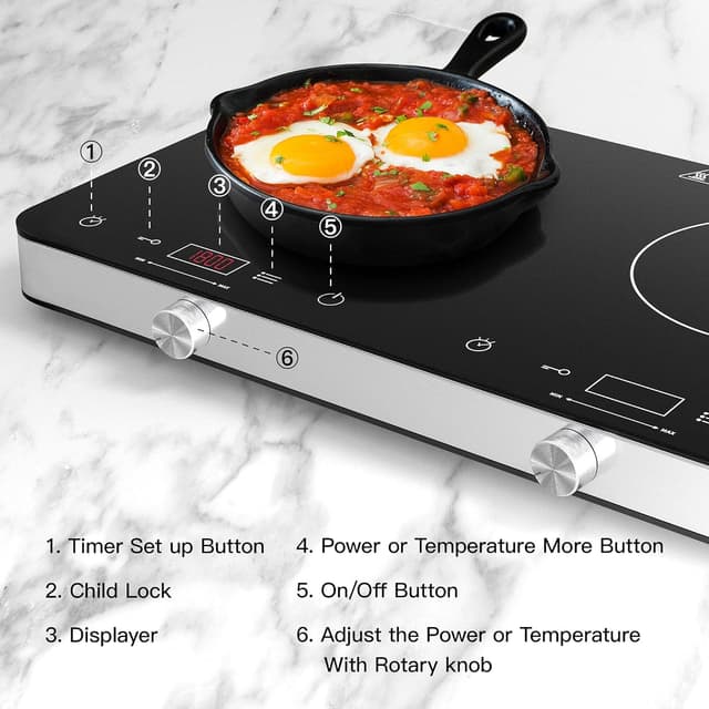 Thumbnail 1 de COOKTRON 2-Burner Induction Stove