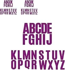 Imagen de Purple alphabet letter stickers 100mm en OfertitasTOP