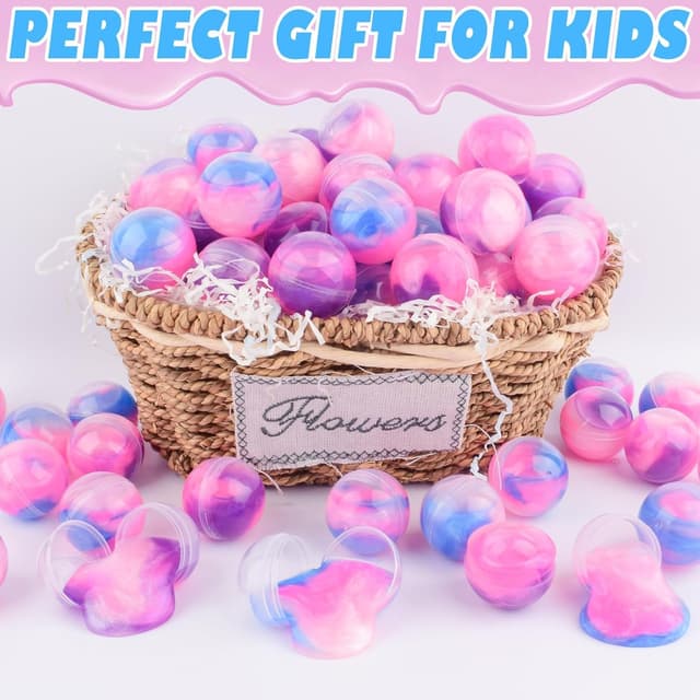 Detalle de 24 Pack Unicorn Galaxy Slime Balls – non-sticky slime party favours for kids and groups
