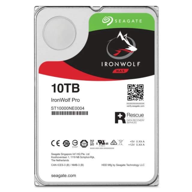 Detalle de Seagate IronWolf Pro 10TB para NAS