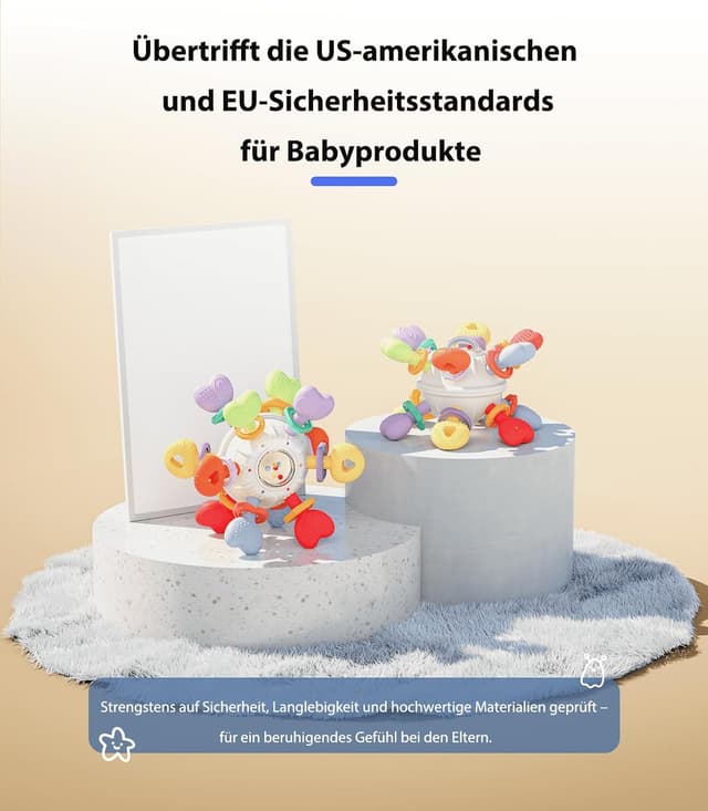 Thumbnail 3 de Infinno Baby Greifball & Rassel 0-12 Monate