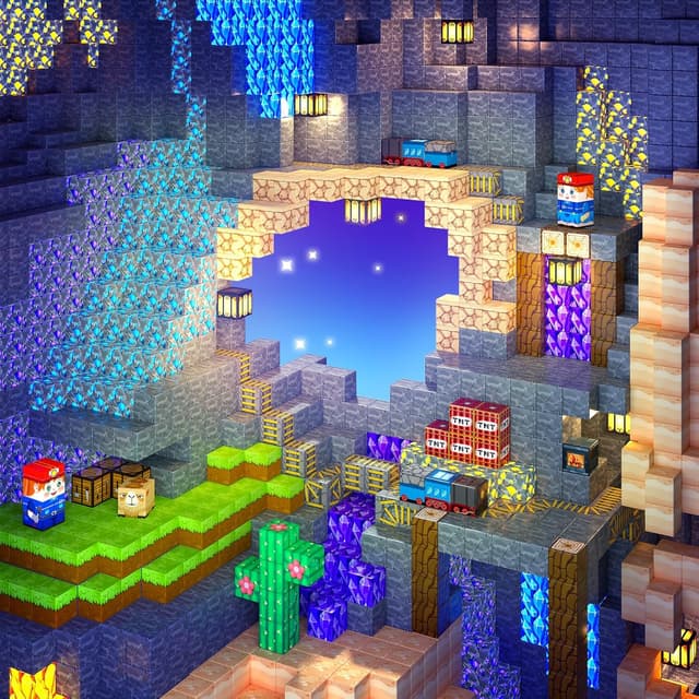 Thumbnail 4 de Build Mine Magnet World 100PCS magnetic tiles 🧩