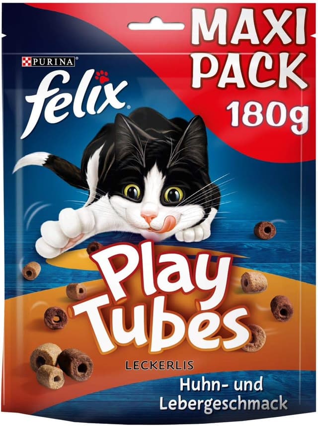 Imagen de FELIX Play Tubes Katzensnack 180 g 🐱 en OfertitasTOP
