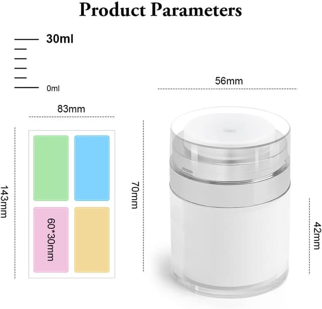 Detalle 2 de HOTUT Airless Pumpspender 3x 30 ml