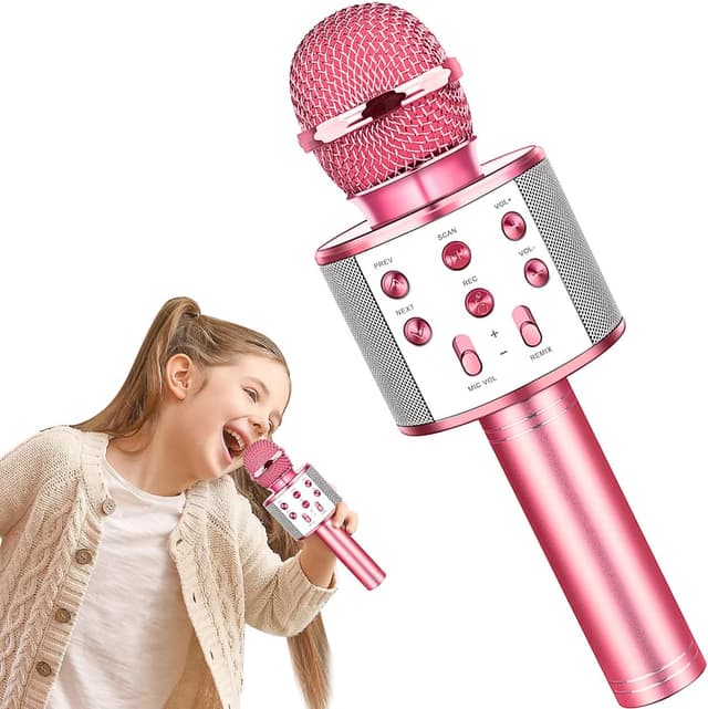 Imagen de GeschenPark Microfono Karaoke Bluetooth per bambini 4‑12 anni 🎤 en OfertitasTOP