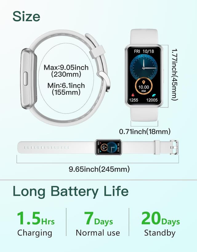 Thumbnail 6 de HUAKUA Fitness Tracker 1,47 pollici IP68