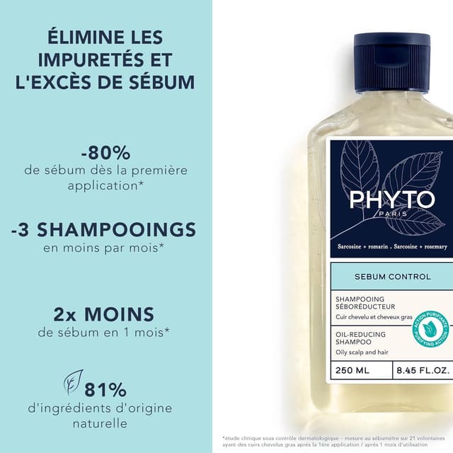 Detalle de NOVA ENGEL Phyto Shampoo Sebo Control (250 ml) – fürs tägliche Waschen mit pflegender Feuchtigkeit