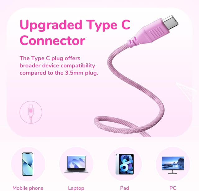 Detalle de EarFun Kinder Kopfhörer USB-C 85 dB