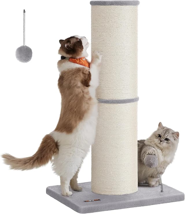 Thumbnail 6 de Feandrea Arbre à Chat XXL 85 cm en sisal avec poteau à griffer et clochette (PCA042B101)