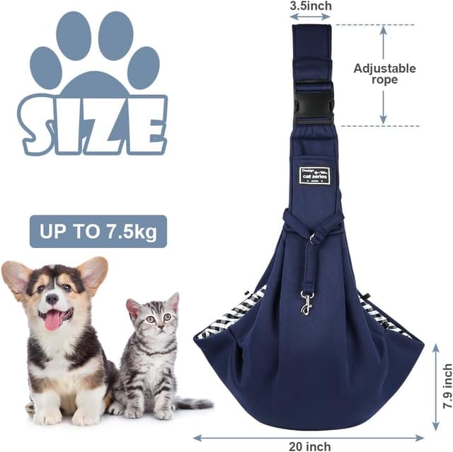 Detalle 2 de Adiwo Dog Carrier Bag Sling 7.5 kg