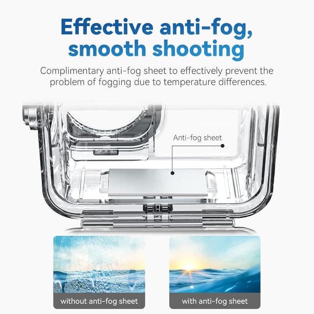 Detalle 2 de TELESIN Tauchhülle für DJI Action, 45 m